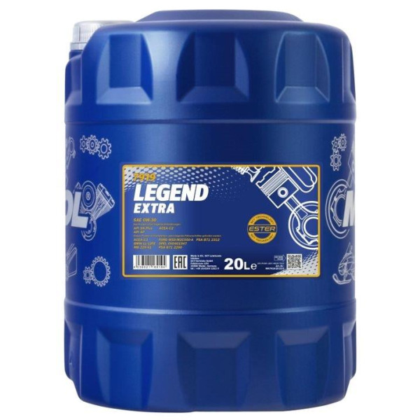 20L Mannol Legend Extra 0W30 C2/C3 Fully Synthetic Engine Oi image